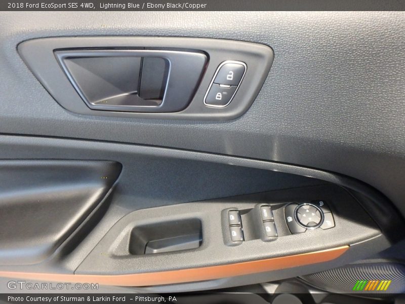 Lightning Blue / Ebony Black/Copper 2018 Ford EcoSport SES 4WD