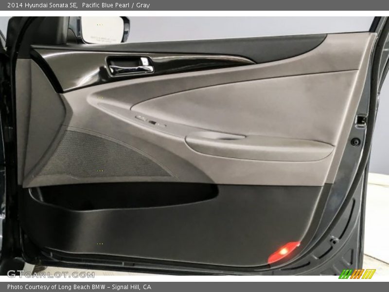Pacific Blue Pearl / Gray 2014 Hyundai Sonata SE