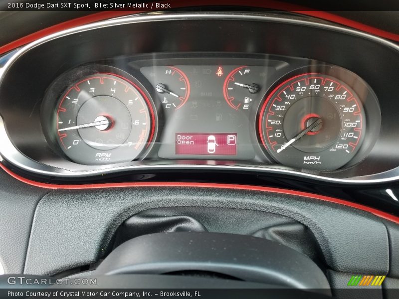 Billet Silver Metallic / Black 2016 Dodge Dart SXT Sport