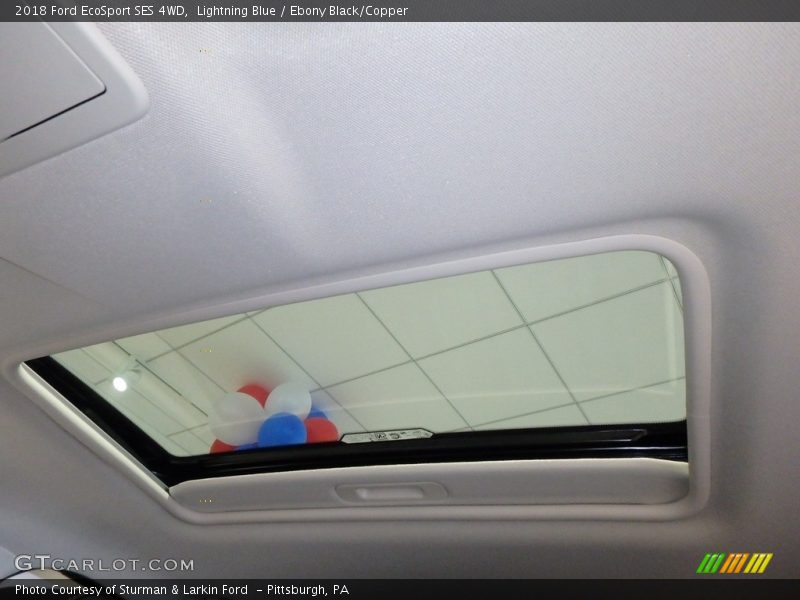 Lightning Blue / Ebony Black/Copper 2018 Ford EcoSport SES 4WD