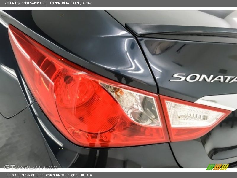 Pacific Blue Pearl / Gray 2014 Hyundai Sonata SE