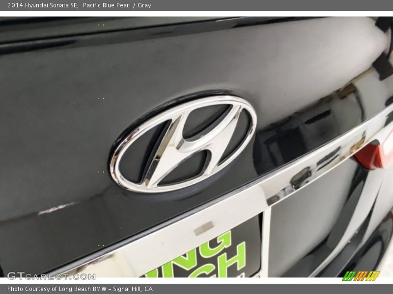 Pacific Blue Pearl / Gray 2014 Hyundai Sonata SE