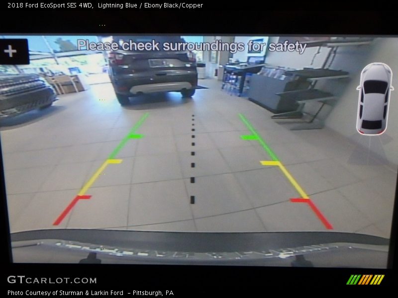 Lightning Blue / Ebony Black/Copper 2018 Ford EcoSport SES 4WD
