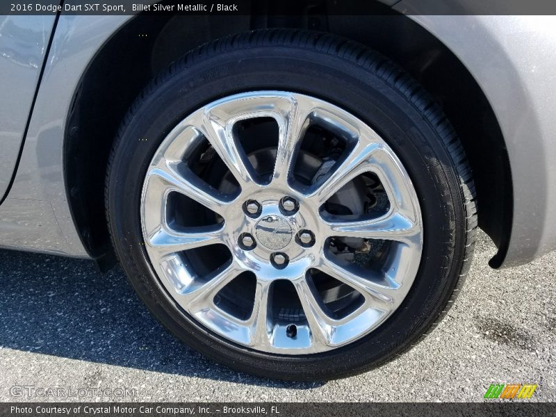 Billet Silver Metallic / Black 2016 Dodge Dart SXT Sport