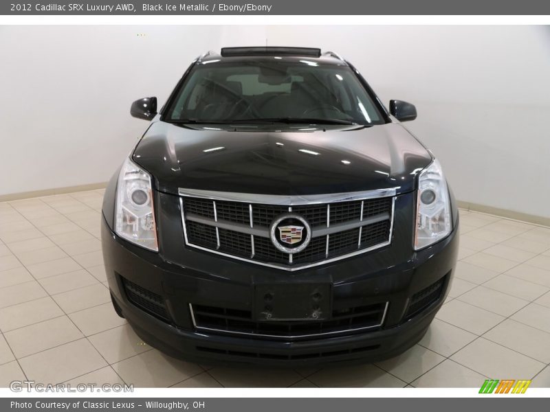 Black Ice Metallic / Ebony/Ebony 2012 Cadillac SRX Luxury AWD