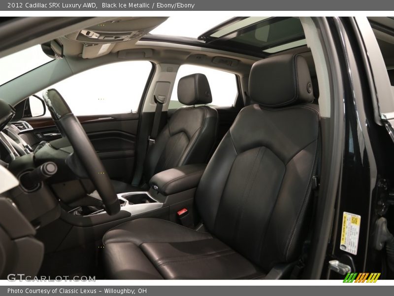 Black Ice Metallic / Ebony/Ebony 2012 Cadillac SRX Luxury AWD