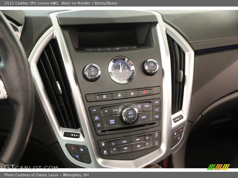Black Ice Metallic / Ebony/Ebony 2012 Cadillac SRX Luxury AWD