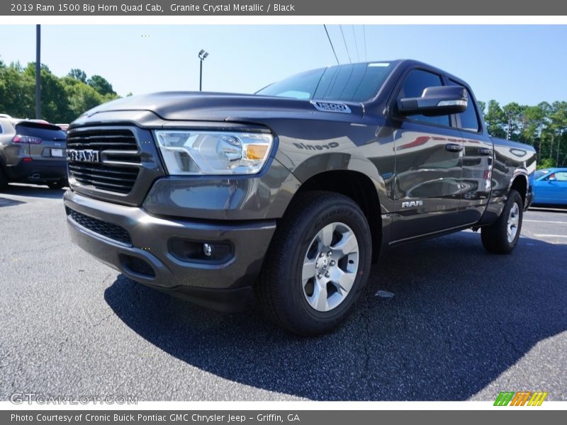 Granite Crystal Metallic / Black 2019 Ram 1500 Big Horn Quad Cab