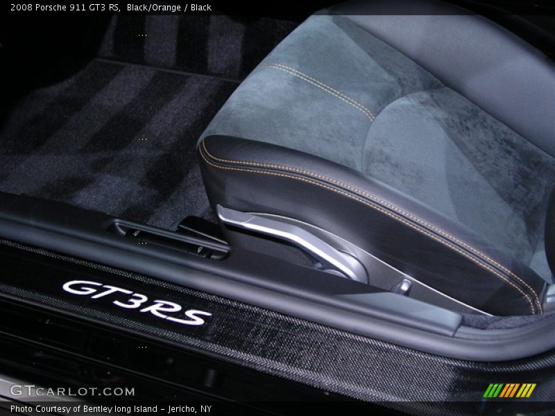 2008 Porsche 911 GT3 RS, Black/Orange / Black/Orange, Carbon Illuminated Door Entry Guards - 2008 Porsche 911 GT3 RS