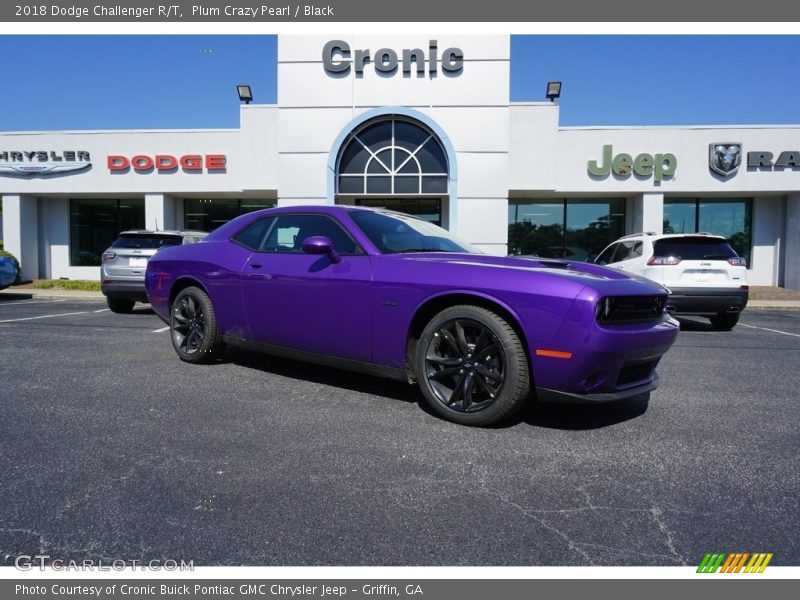 Plum Crazy Pearl / Black 2018 Dodge Challenger R/T