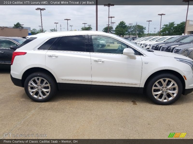 Crystal White Tricoat / Jet Black 2019 Cadillac XT5 Luxury AWD