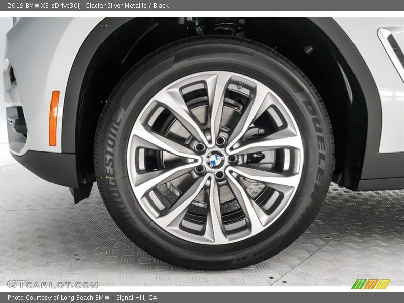 Glacier Silver Metallic / Black 2019 BMW X3 sDrive30i