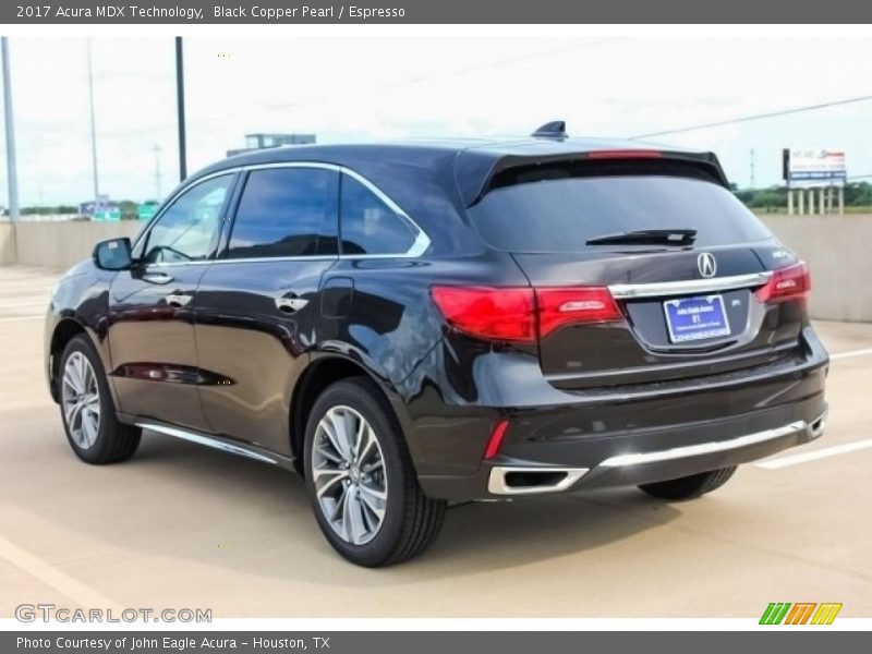Black Copper Pearl / Espresso 2017 Acura MDX Technology