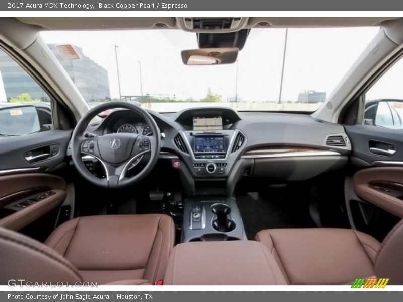 Black Copper Pearl / Espresso 2017 Acura MDX Technology