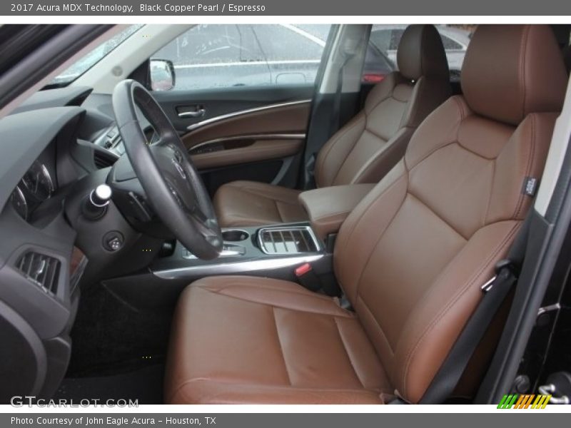 Black Copper Pearl / Espresso 2017 Acura MDX Technology
