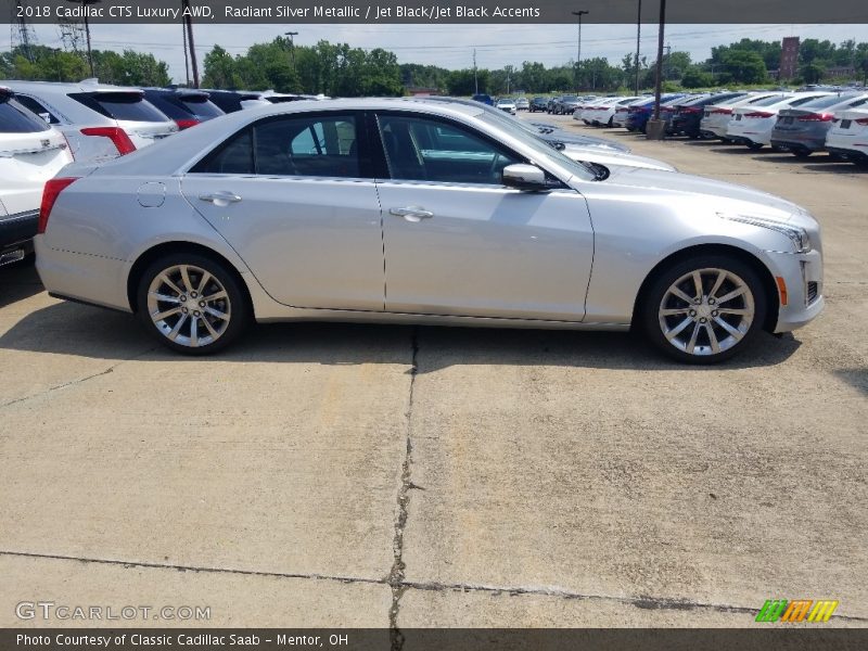 Radiant Silver Metallic / Jet Black/Jet Black Accents 2018 Cadillac CTS Luxury AWD