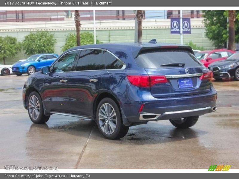 Fathom Blue Pearl / Parchment 2017 Acura MDX Technology