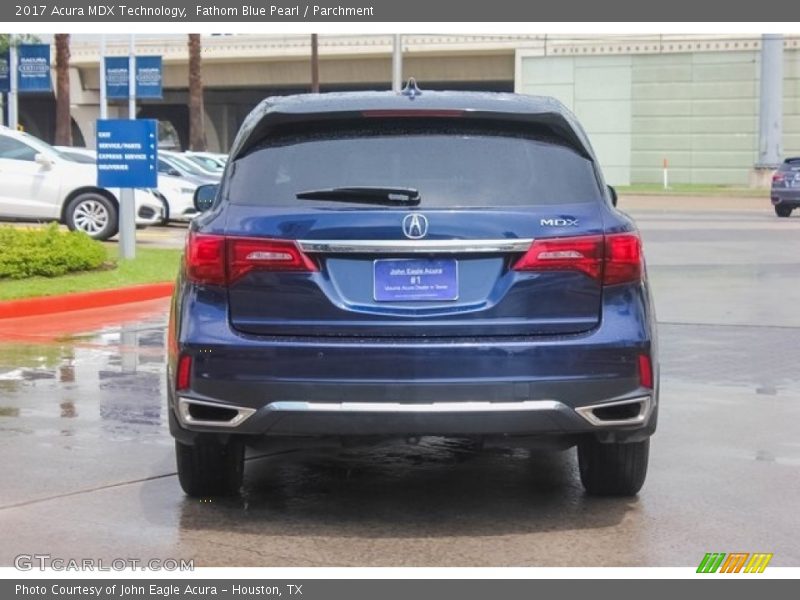 Fathom Blue Pearl / Parchment 2017 Acura MDX Technology