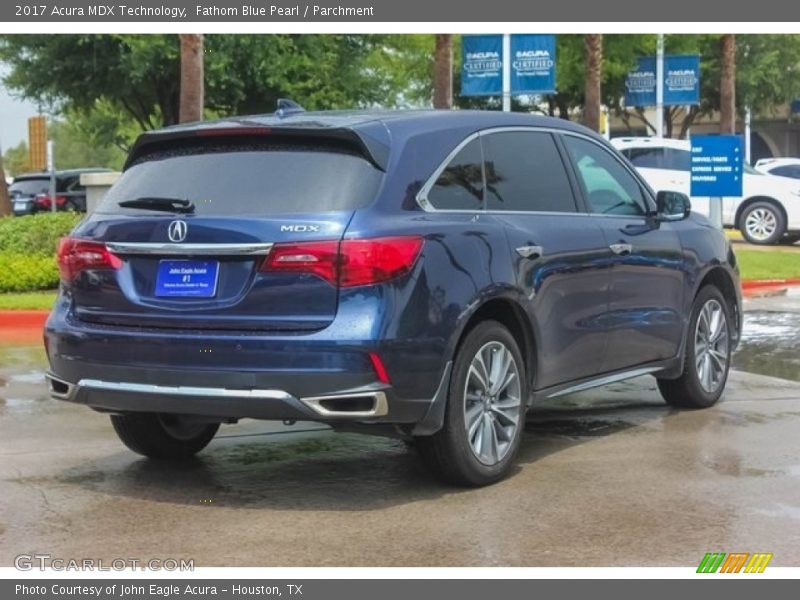 Fathom Blue Pearl / Parchment 2017 Acura MDX Technology