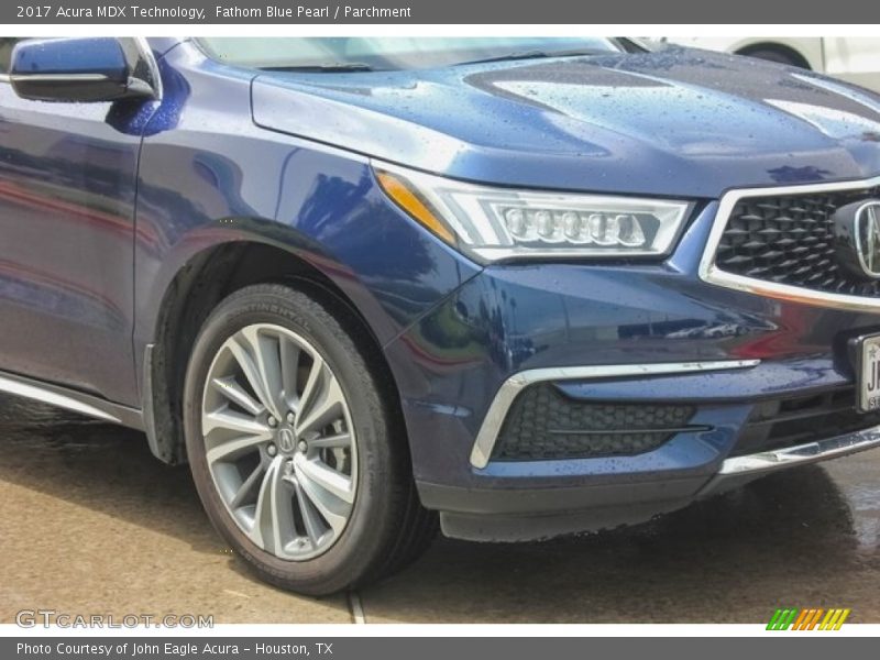 Fathom Blue Pearl / Parchment 2017 Acura MDX Technology