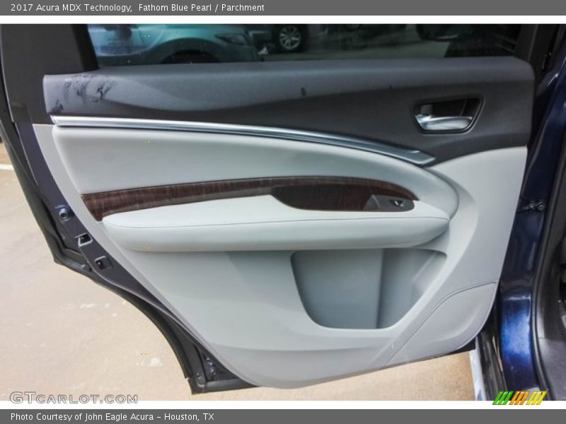 Fathom Blue Pearl / Parchment 2017 Acura MDX Technology