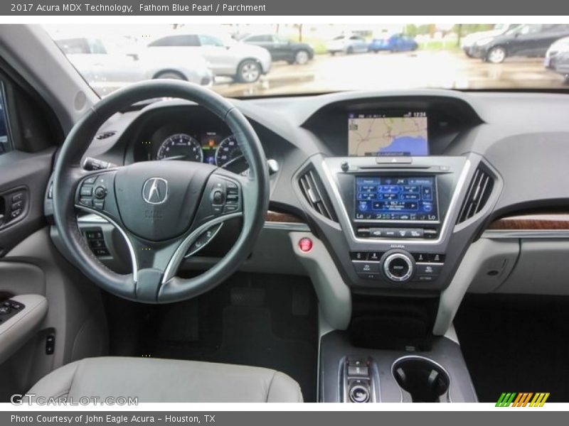 Fathom Blue Pearl / Parchment 2017 Acura MDX Technology