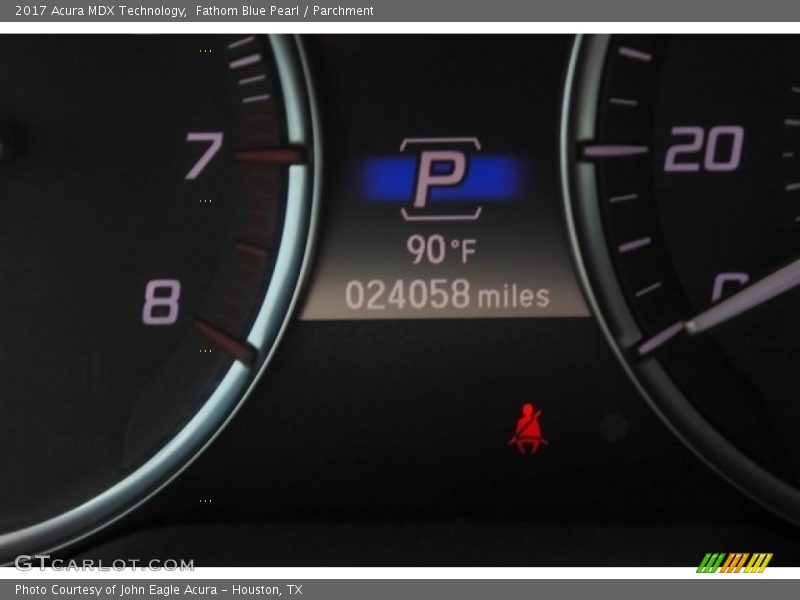 Fathom Blue Pearl / Parchment 2017 Acura MDX Technology