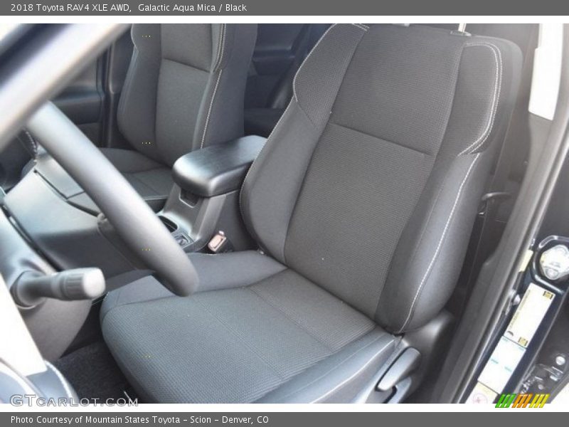Galactic Aqua Mica / Black 2018 Toyota RAV4 XLE AWD
