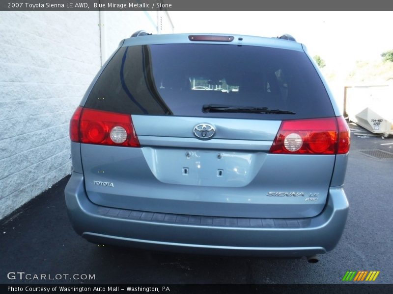 Blue Mirage Metallic / Stone 2007 Toyota Sienna LE AWD
