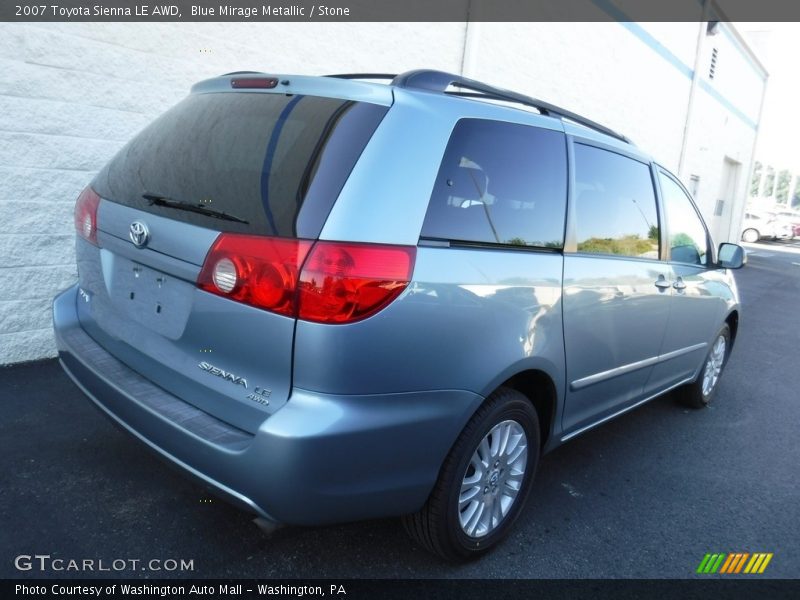 Blue Mirage Metallic / Stone 2007 Toyota Sienna LE AWD
