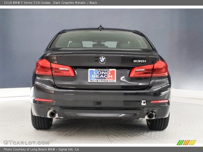 Dark Graphite Metallic / Black 2018 BMW 5 Series 530i Sedan