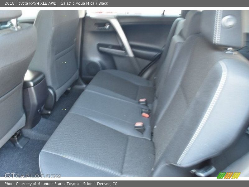 Galactic Aqua Mica / Black 2018 Toyota RAV4 XLE AWD