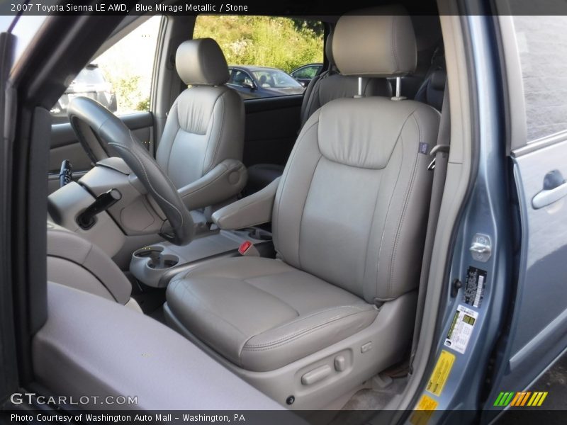 Blue Mirage Metallic / Stone 2007 Toyota Sienna LE AWD