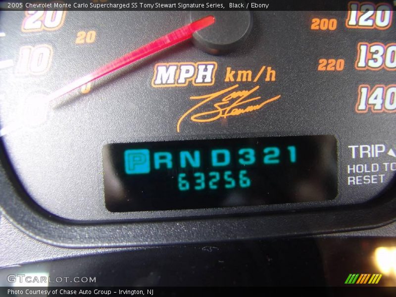 Black / Ebony 2005 Chevrolet Monte Carlo Supercharged SS Tony Stewart Signature Series