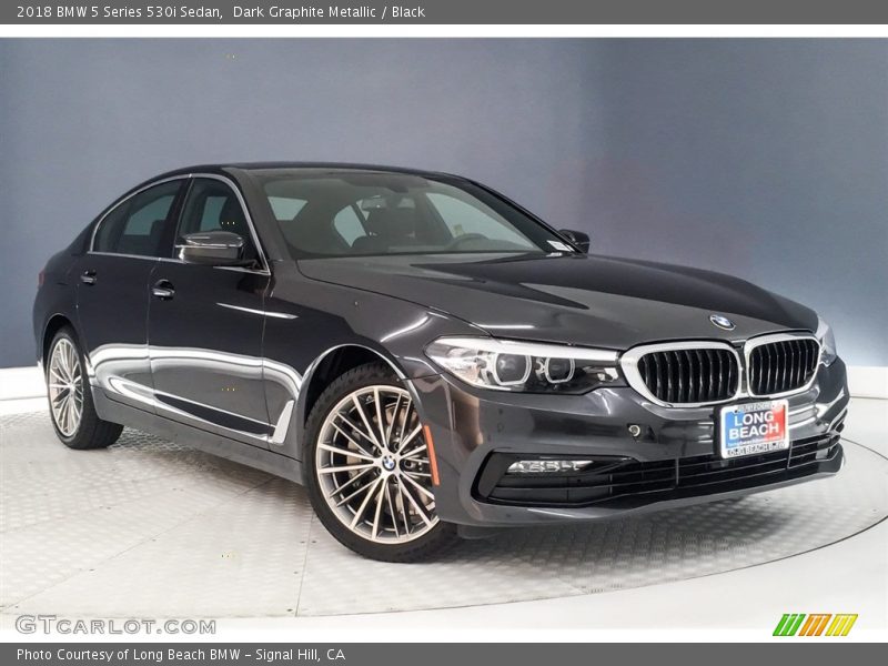 Dark Graphite Metallic / Black 2018 BMW 5 Series 530i Sedan