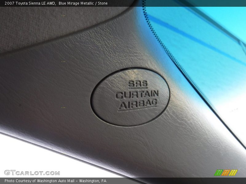 Blue Mirage Metallic / Stone 2007 Toyota Sienna LE AWD