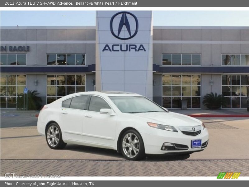 Bellanova White Pearl / Parchment 2012 Acura TL 3.7 SH-AWD Advance