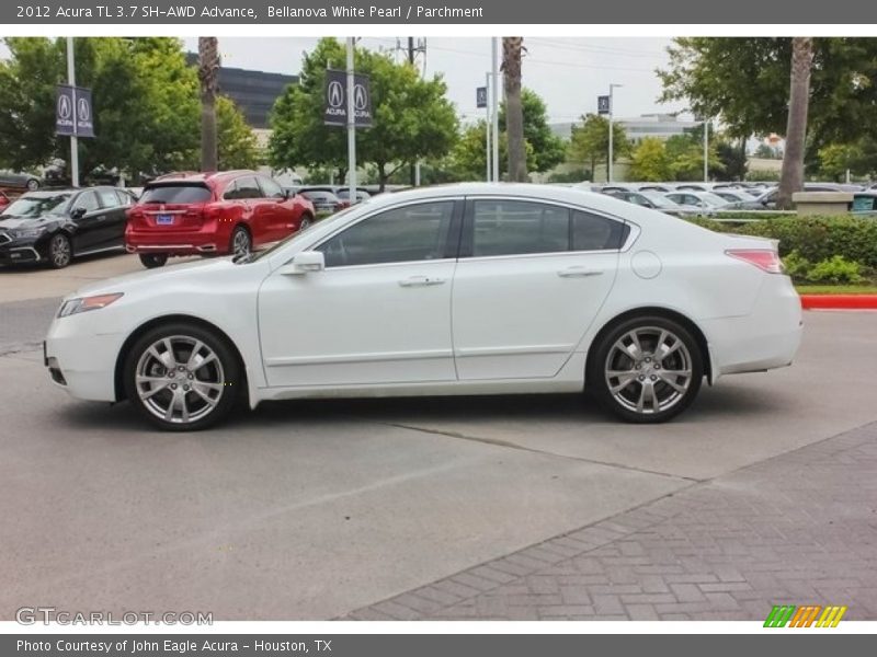 Bellanova White Pearl / Parchment 2012 Acura TL 3.7 SH-AWD Advance