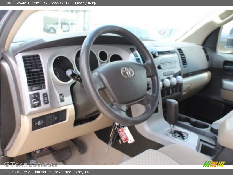Black / Beige 2008 Toyota Tundra SR5 CrewMax 4x4