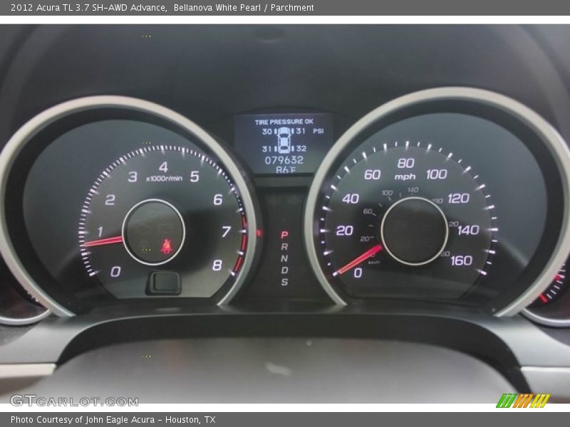 Bellanova White Pearl / Parchment 2012 Acura TL 3.7 SH-AWD Advance