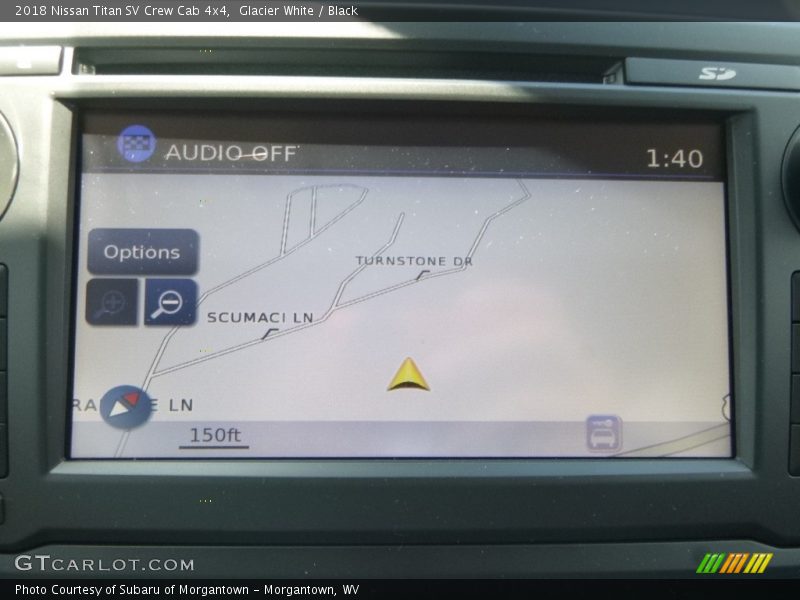 Glacier White / Black 2018 Nissan Titan SV Crew Cab 4x4