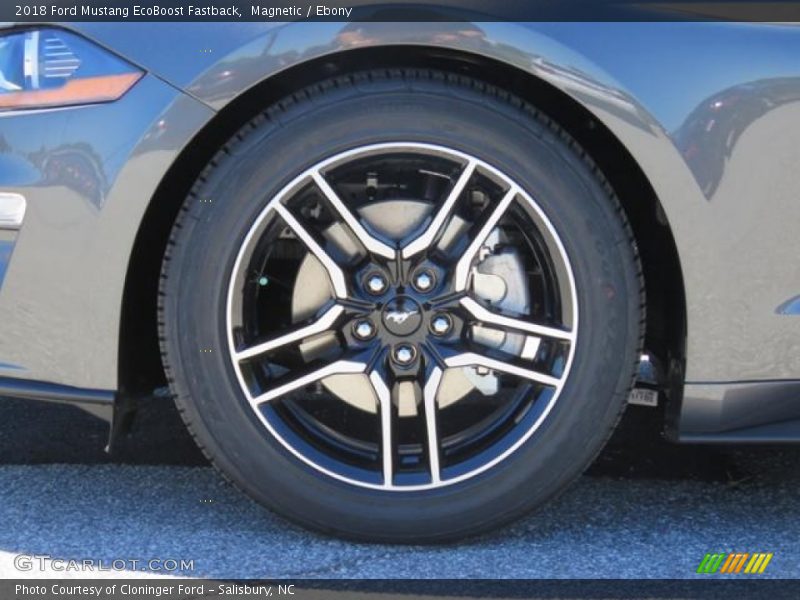 Magnetic / Ebony 2018 Ford Mustang EcoBoost Fastback