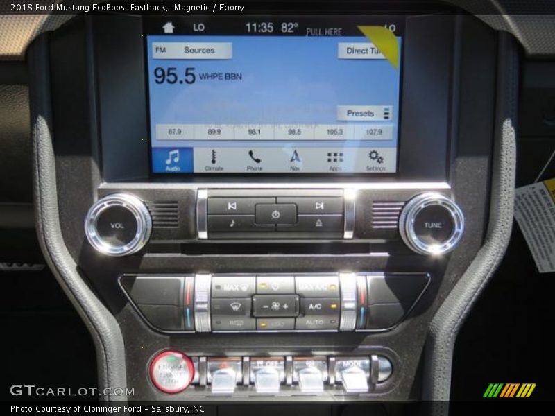 Magnetic / Ebony 2018 Ford Mustang EcoBoost Fastback