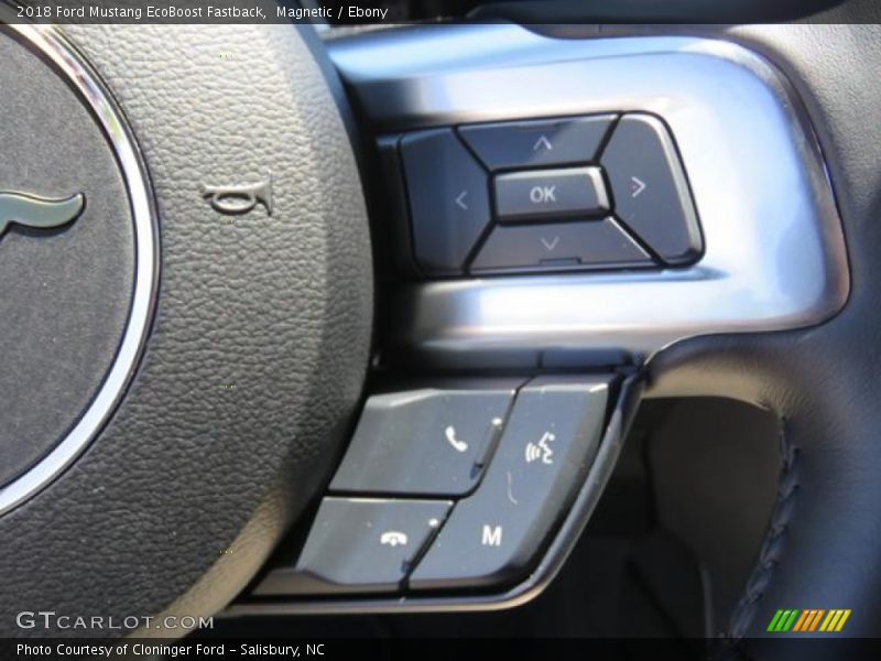 Magnetic / Ebony 2018 Ford Mustang EcoBoost Fastback