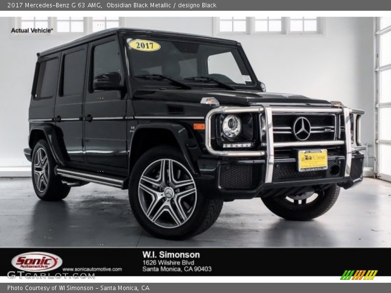 Obsidian Black Metallic / designo Black 2017 Mercedes-Benz G 63 AMG