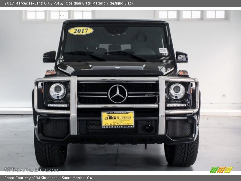 Obsidian Black Metallic / designo Black 2017 Mercedes-Benz G 63 AMG