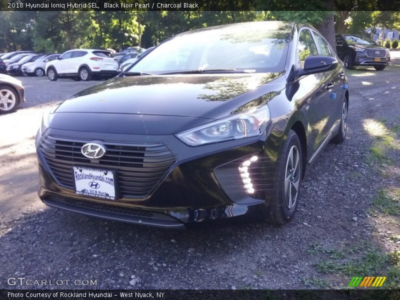 Black Noir Pearl / Charcoal Black 2018 Hyundai Ioniq Hybrid SEL