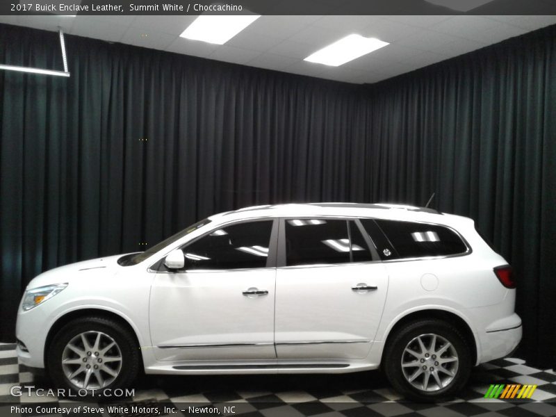 Summit White / Choccachino 2017 Buick Enclave Leather