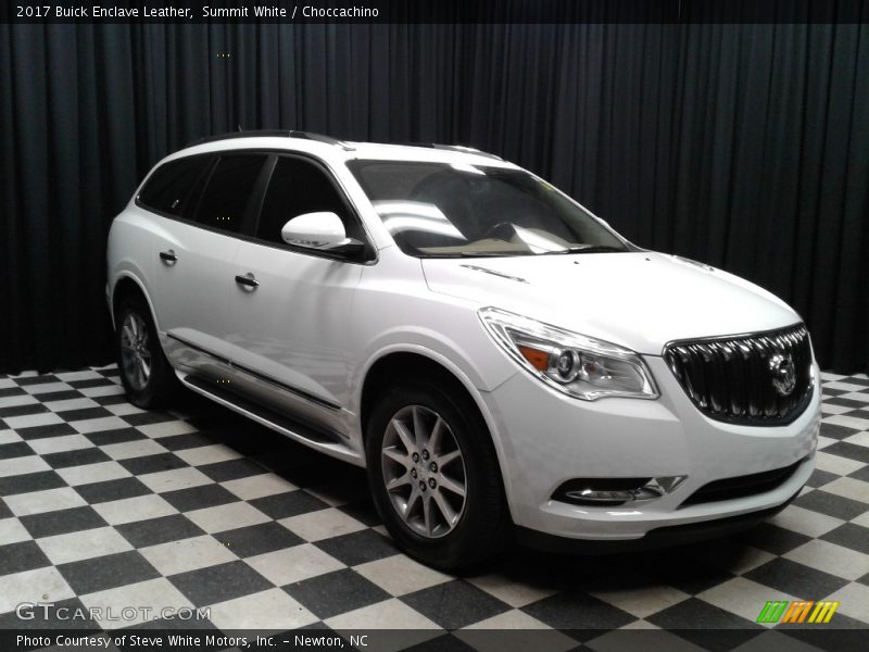 Summit White / Choccachino 2017 Buick Enclave Leather