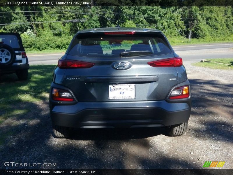 Thunder Gray / Black 2018 Hyundai Kona SE AWD